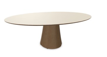Narbutas Botany vergadertafel ellips 200 x 120 cm met houten poot  CBB200 1