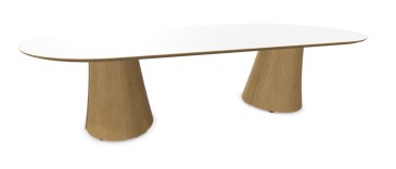 Narbutas Botany vergadertafel ovaal 280 x 120 cm met houten poten  CBC280 0