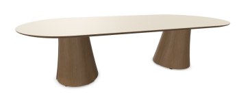Narbutas Botany vergadertafel ovaal 280 x 120 cm met houten poten  CBC280 1