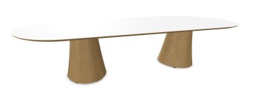 Narbutas Botany vergadertafel ovaal 320 x 120 cm met houten poten  CBC320 0