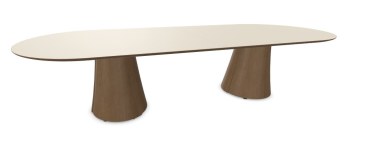 Narbutas Botany vergadertafel ovaal 320 x 120 cm met houten poten  CBC320 1