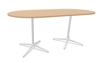 Narbutas Botany vergadertafel hoog ovaal 240 x 120 cm met metalen onderstel  CBH240 1