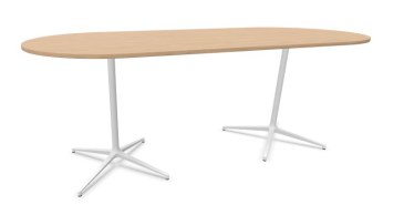 Narbutas Botany vergadertafel hoog ovaal 280 x 120 cm met metalen onderstel  CBH280 1