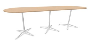 Narbutas Botany vergadertafel hoog ovaal 360 x 120 cm met metalen onderstel  CBH360 1