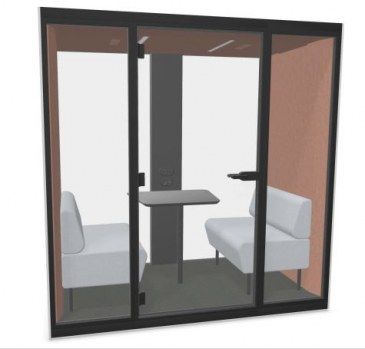 Narbutas Sonus M vergaderruimte met glazen achterwand  SON200 1