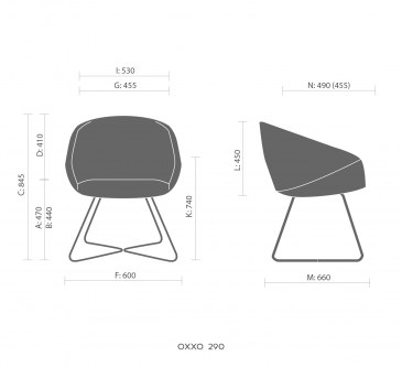Bejot Oxxo OX 290 vergaderstoel   OX290 4