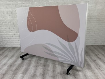 B-move Akoestische wand met print  verrijdbaar  B-MoVe verrijdbare wand met pr 1