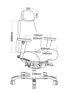 Tilburg 24 uurs bureaustoel - leder  TIL_TBLE 3