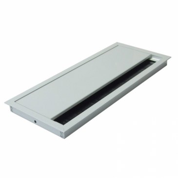 Kabeldoorvoer 100x240x13mm wit met softclose sluiting  423011.100240135.001 0