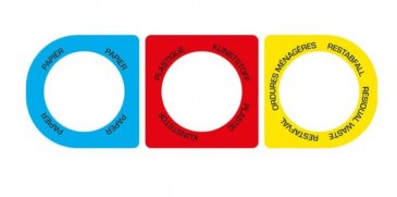 Triomf 3x45 liter afvalscheider - zwart  VB 716357 2