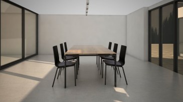 Orange Office Vergadertafel rechthoekig CUBE 220 x 110 cm  OO NMGCS17HF 1