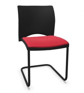 Linea vergaderstoel sledeframe kunststof zitting  107.0000 1