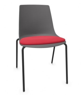 Viasit Solix vergaderstoel 4-poots gestoffeerde zitting  76.2000 0